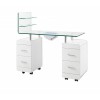 Pezi manicure table: Vacuum cleaner, bag, double column of drawers and hand rest cushion